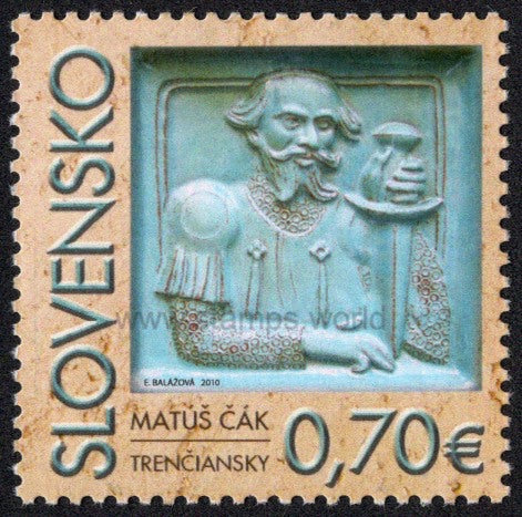 Slovakia. 2010 Matthias Czak of Trencin. MNH