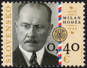 Slovakia. 2010 Milan Hodza. MNH