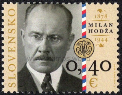 Slovakia. 2010 Milan Hodza. MNH