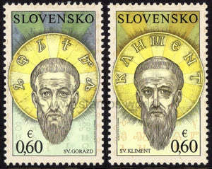 Slovakia. 2010 Seven Saints. St. Gorazd and St. Clement. MNH