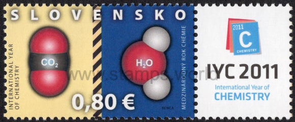 Slovakia. 2011 International Year of Chemistry. MNH