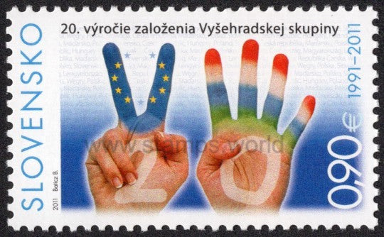 Slovakia. 2011 20 Years of Visegrad Group. MNH