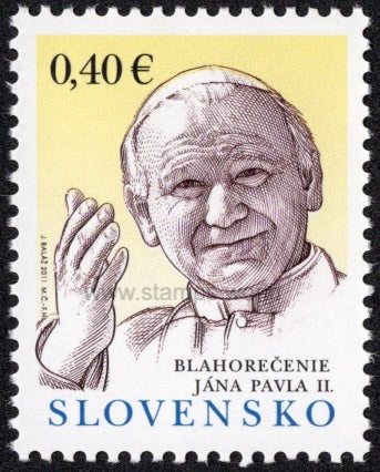 Slovakia. 2011 Beatification of John Paul II. MNH