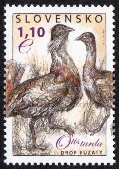 Slovakia. 2011 Nature Conservation. Great Bustard. MNH