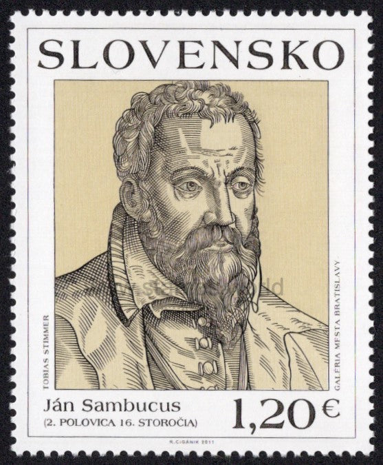 Slovakia. 2011 Art. Jan Sambucus. MNH