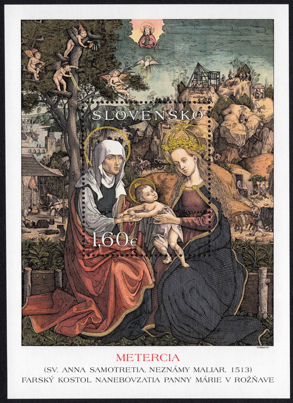 Slovakia. 2011 Art. Panel Painting of Metercia Roznava. MNH