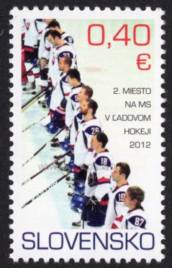 Slovakia. 2012 2nd place in World Hockey Championship. MNH
