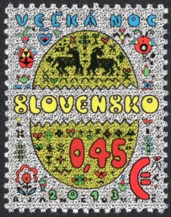 Slovakia. 2013 Easter. Folk Motives in Ludovit Fulla's Works. MNH