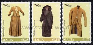 Malta. 2019 Euromed. Traditional Costumes. MNH