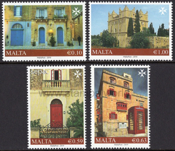 Malta. 2019 SEPAC. Old Residential Houses. MNH