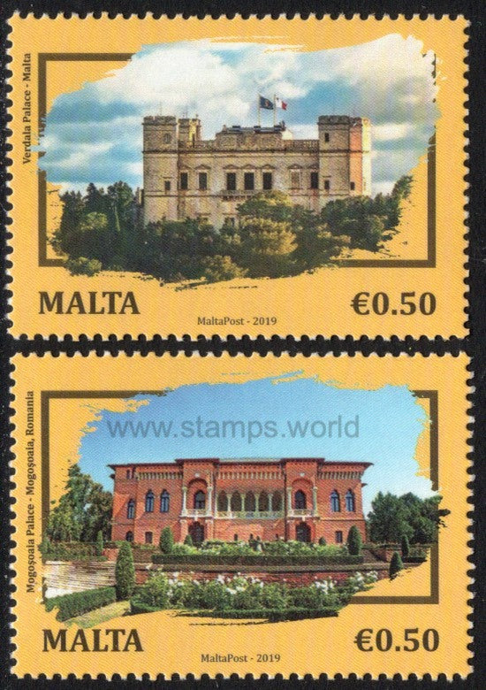 Malta. 2019 Palaces. MNH