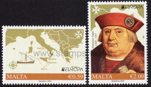 Malta. 2020 Europa. Ancient Postal Routes. MNH
