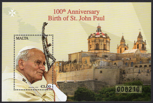Malta. 2020 St. John Paul. MNH