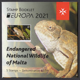 Malta. 2021 Europa. Endangered National Wildlife. MNH Booklet
