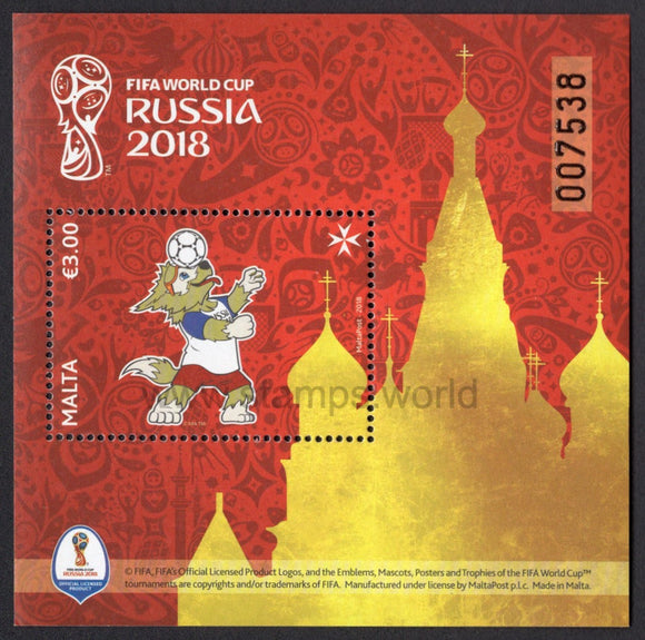 Malta. 2018 FIFA World Cup. Russia. MNH