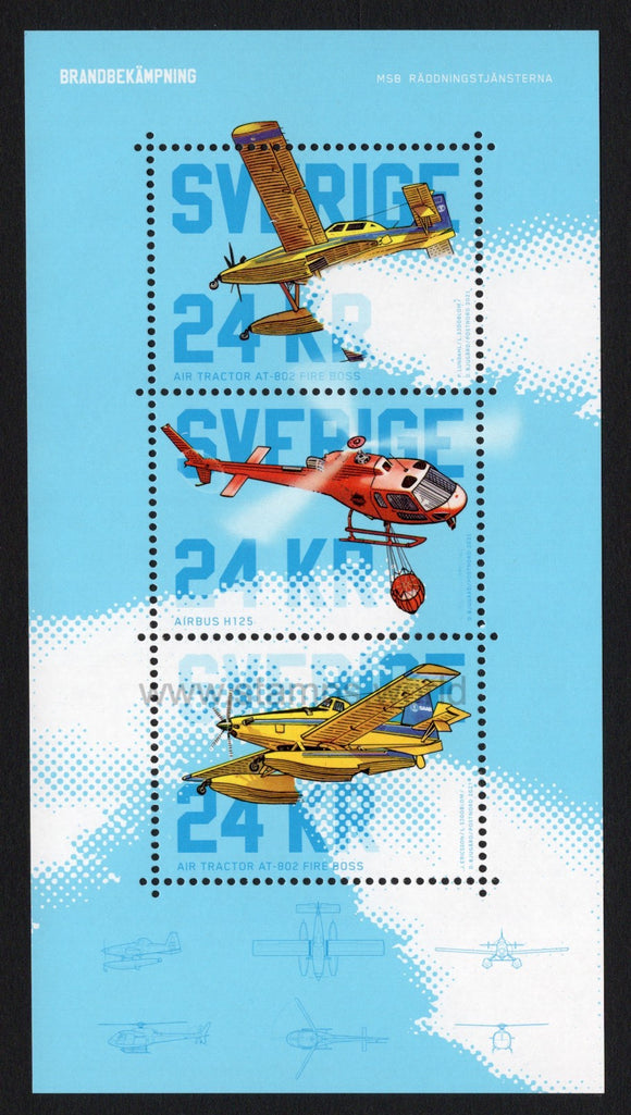 Sweden. 2021 Fire Fighting. MNH