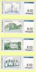 Faroe Islands. 2014 Faroese Stamps for 40 years. Franking Labels. MNH