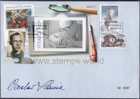 Sweden. 2021 Czeslaw Slania. Special FDC