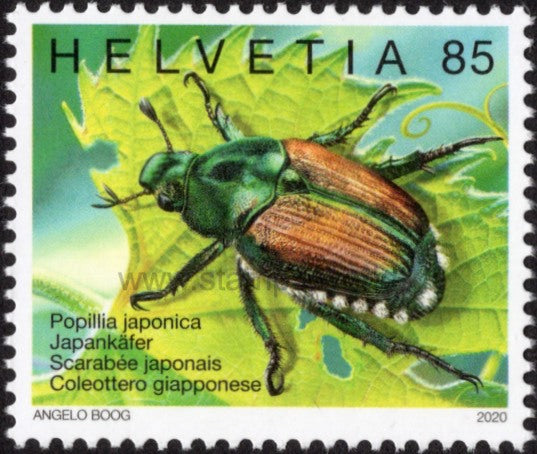 Switzerland. 2020 Japanese Beetle. MNH