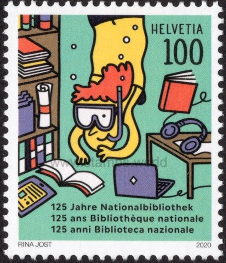 Switzerland. 2020 125 Years of Swiss National Library. MNH