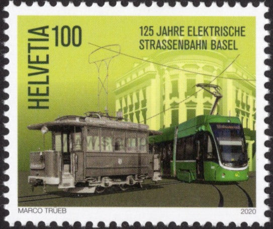 Switzerland. 2020 Basel Electric Tram. MNH