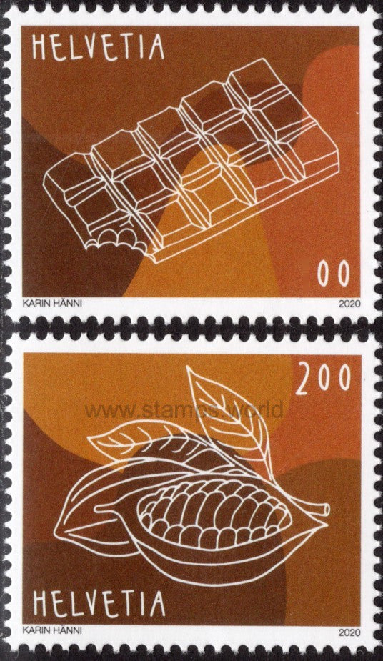 Switzerland. 2020 Chocolate. From Bitter to Sweet. MNH