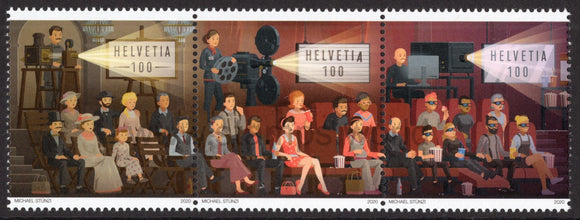 Switzerland. 2020 125 Years of Cinema. MNH