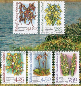 Greenland. 1996 Orchids. MNH. Special Folder