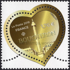 France. 2019 Hearts. Boucheron. MNH