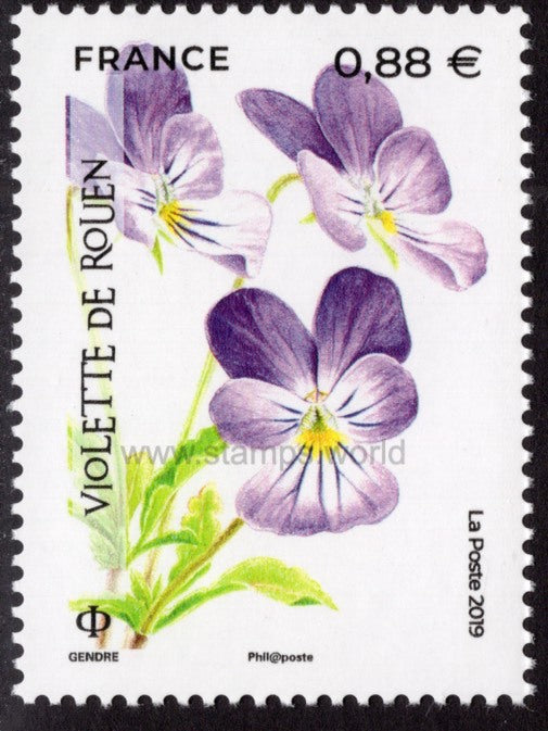 France. 2019 Endangered Flora. MNH