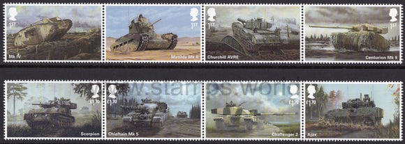 Great Britain. 2021 British Army Vehicles. MNH