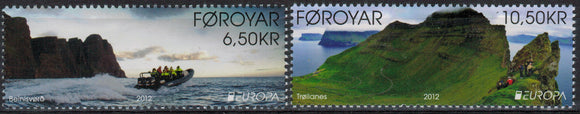 Faroe Islands. 2012 EUROPA. Visit the Faroe Islands. MNH