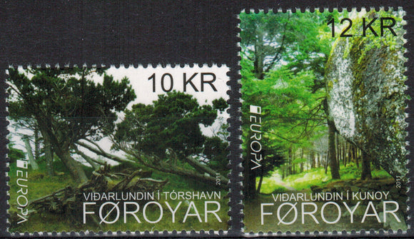 Faroe Islands. 2011 EUROPA. Forests. MNH