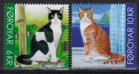 Faroe Islands. 2011 Cats. MNH