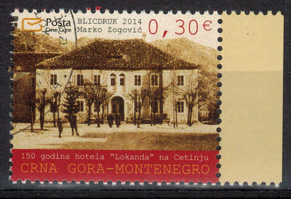 Montenegro. 2014 Lokanda Hotel in Cetinje. CTO