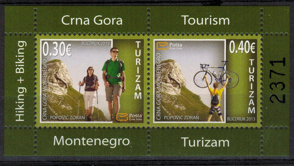 Montenegro. 2013 Tourism. MNH