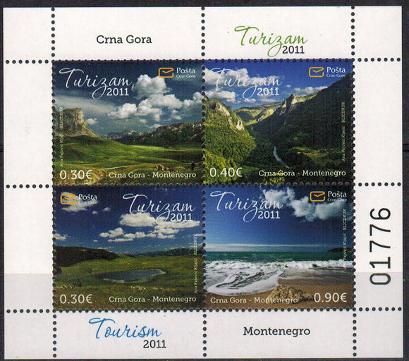 Montenegro. 2011 Tourism. MNH