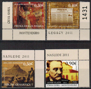 Montenegro. 2011 Historical Heritage. MNH