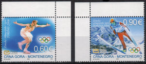 Montenegro. 2006 Winter Olympic Games. Turin. MNH