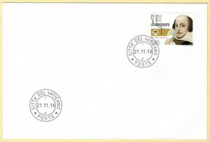 Vatican. 2014 William Shakespeare. FDC