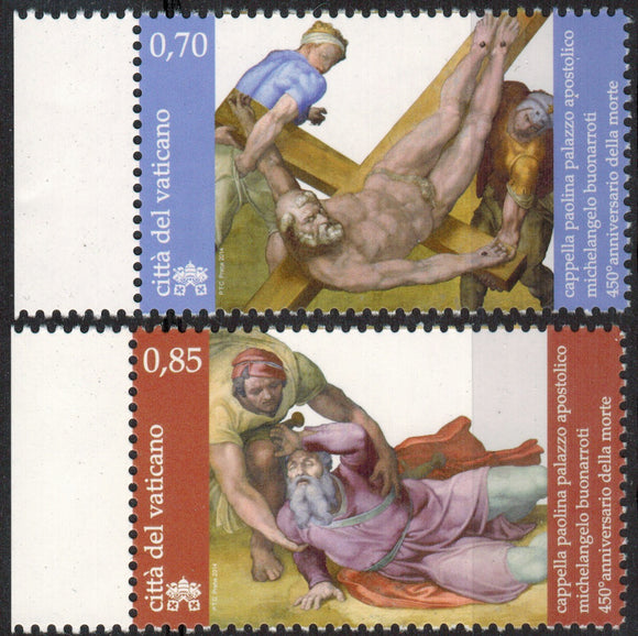 Vatican. 2014 Michelangelo. MNH
