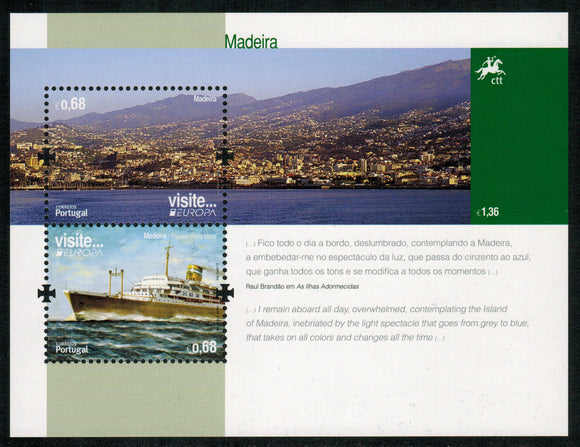 Madeira. 2012 Europa. Visit. MNH