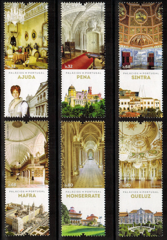 Portugal. 2012 Portuguese Palaces. MNH