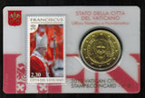 Vatican. 2015. Pontificate of Pope Francis. Set of 4 Stamp&Coin Cards