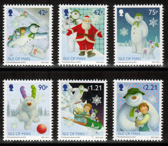 Isle Of Man. 2014 The Snowman and The Snowdog. MNH