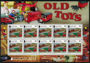 Isle Of Man. 2015 Europa. Old Toys. MNH