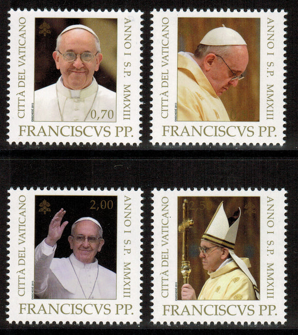 Vatican. 2013 Beginning of the pontificate of Pope Francis. MNH
