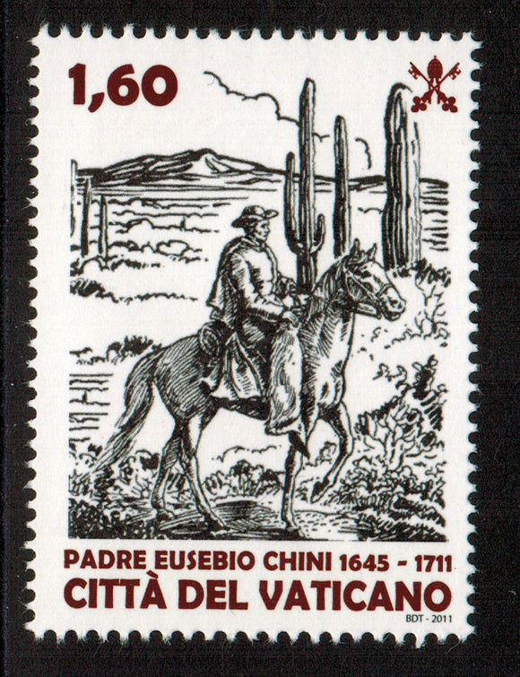 Vatican. 2011 300th Anniversary of death of Father Eusebio Francisco Kino. MNH
