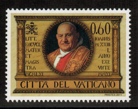 Vatican. 2011 50th anniversary of Pope John XXIII's encyclical 