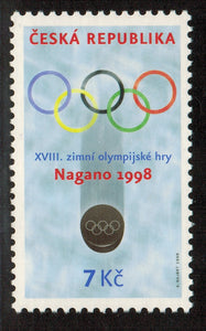 Czech Republic. 1998 Winter Olympic games, Nagano. MNH